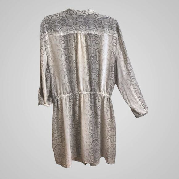 Old Navy Dress/Jacket Womens SZ 2XL Snake Print Sheer Drawstring Duster - Picture 7 of 15